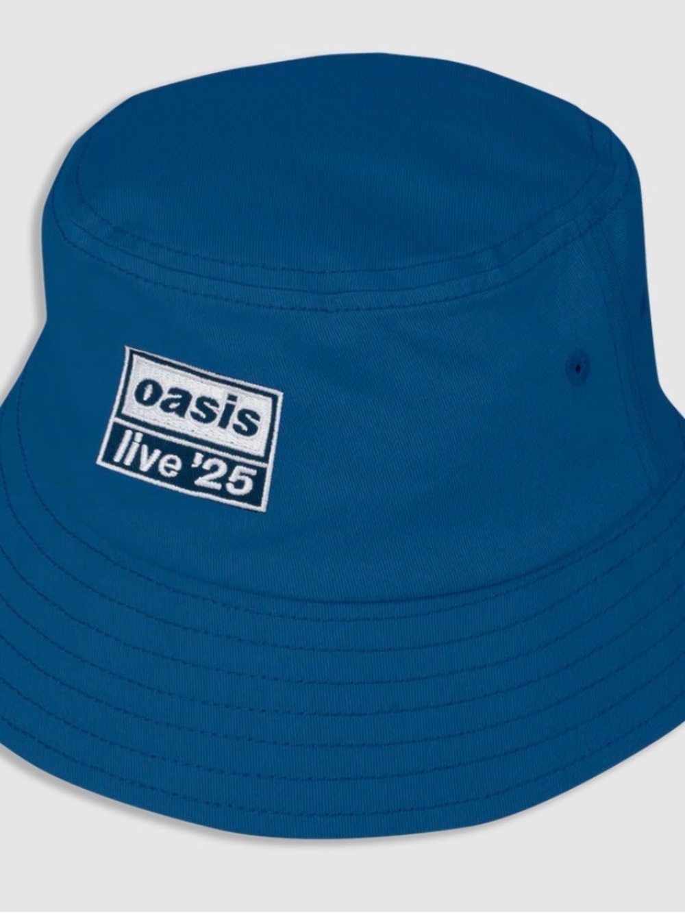 Oasis Navy Blue Embroidered 'live '25' Bucket Hat